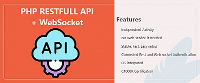 وبسرویس کامل رست و وب سوکت PHP API